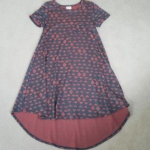 Black and red jacquard LuLaRoe Carly XXS